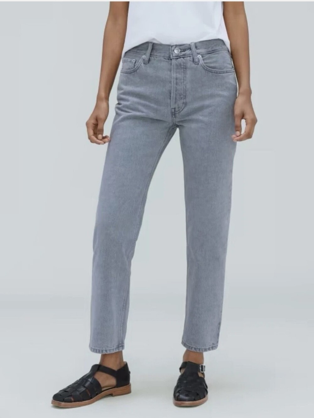Everlane Relaxed Straight Jean in Gray Size 24 NWT